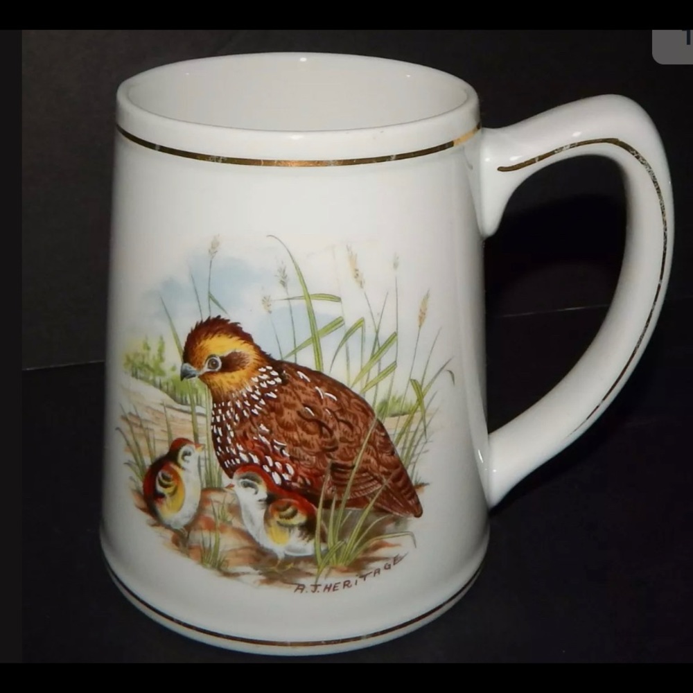 Southern Living Bobwhite Mug  Quail AJ Heritage